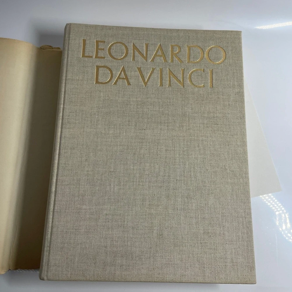 Leonardo Da Vinci Art Book 1956 Istituto Geografico De Agostini Printed in Italy